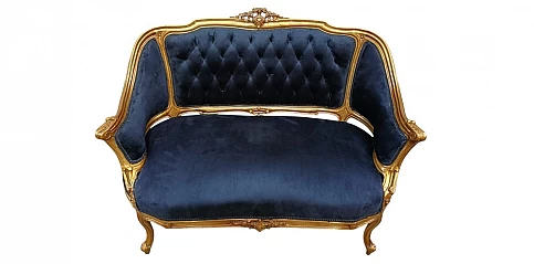 Καναπές Μπαρόκ με Βελούδινη Επένδυση – Στυλ Louis Quinze (0001)