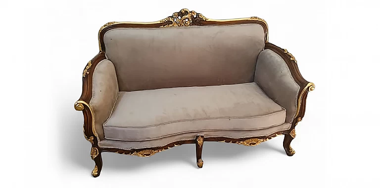 Κλασικό σαλόνι σετ τριών τεμαχίων Louis XVI & Louis XV σε μασίφ ξύλο οξιάς Κλασικό σαλόνι σετ τριών τεμαχίων Louis XVI & Louis XV σε μασίφ ξύλο οξιάς