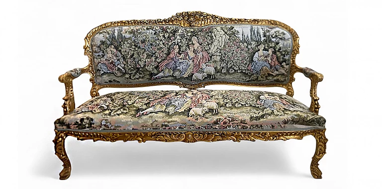  Κλασικό Σαλόνι Louis XVI -Σετ 4 Τεμαχίων (GGED)-ΣΑΛΟΝΑΚΙ Louis XV