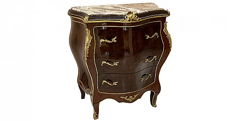 Κομότα εποχής με μάρμαρο (0011) Έπιπλα Λουϊ Κένζ (Louis Kenz)