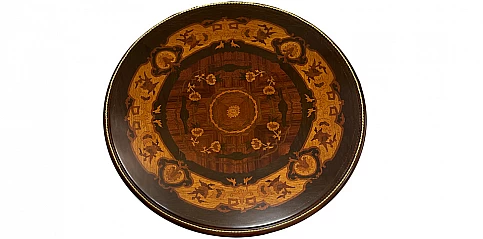 Τραπεζάκι ροτόντα κλασικό με μαρκιτερί (0007)