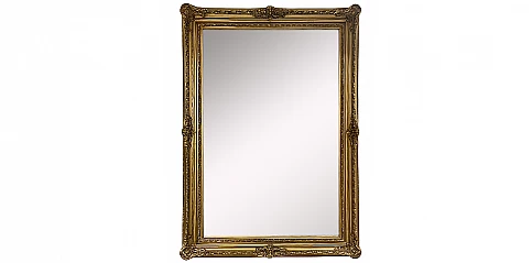 Κάθετος καθρέφτης χρυσός με σκάλισμα (0006)