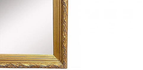 Χρυσός Καθρέφτης Τοίχου με Διακοσμητικό Σκάλισμα (0007)