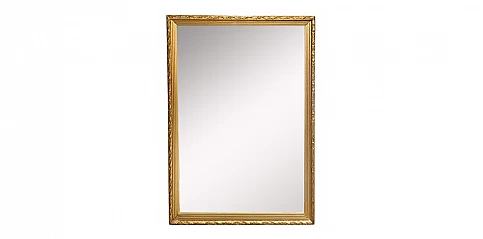 Χρυσός Καθρέφτης Τοίχου με Διακοσμητικό Σκάλισμα (0007)