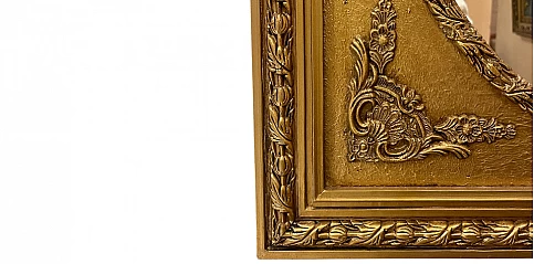 Κλασικός Χρυσός Καθρέφτης Τοίχου Μπαρόκ με Οβάλ Σχήμα (0015X)