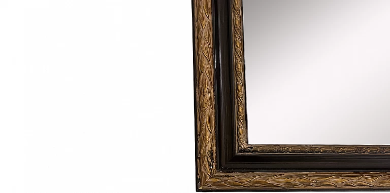 Καθρέφτης κλασικός με σκάλισμα σε χρυσό και μαύρο (0017M)-ΔΙΑΚΟΣΜΗΤΙΚΟΙ ΚΑΘΡΕΦΤΕΣ