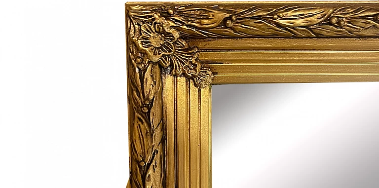 Καθρέφτης κλασικός με σκάλισμα σε χρυσό (0007A)-ΔΙΑΚΟΣΜΗΤΙΚΟΙ ΚΑΘΡΕΦΤΕΣ