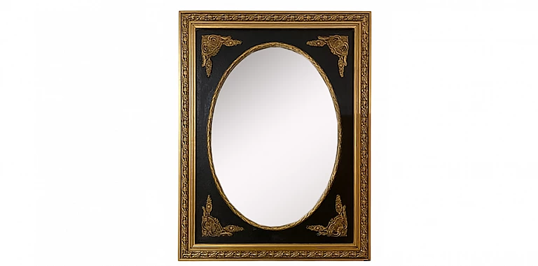 Κλασικός Χρυσός Καθρέφτης Τοίχου Μπαρόκ με Οβάλ Σχήμα (M001)-ΔΙΑΚΟΣΜΗΤΙΚΟΙ ΚΑΘΡΕΦΤΕΣ