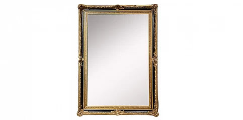 Κάθετος καθρέφτης σε μαύρο-χρυσό χρώμα (0006M)