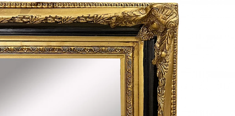 Κάθετος καθρέφτης σε μαύρο-χρυσό χρώμα (0006M)-ΔΙΑΚΟΣΜΗΤΙΚΟΙ ΚΑΘΡΕΦΤΕΣ