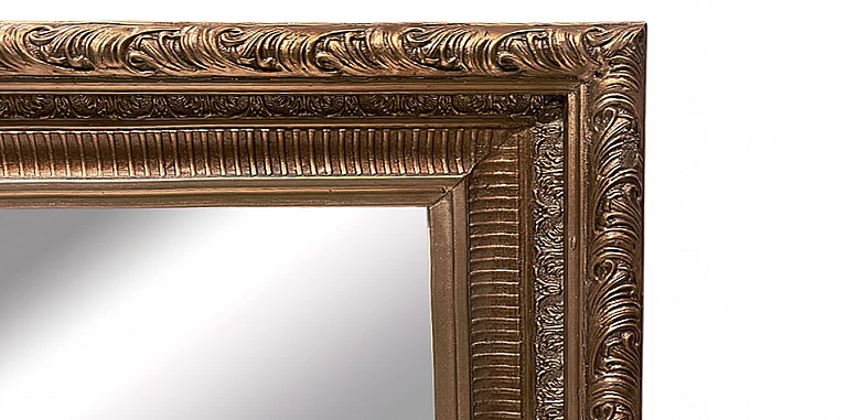 Μπρονζέ Καθρέφτης Τοίχου με Διακοσμητικό Σκάλισμα (0005B)-ΔΙΑΚΟΣΜΗΤΙΚΟΙ ΚΑΘΡΕΦΤΕΣ