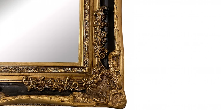 Μεγάλος Καθρέφτης κλασικός με μαύρο-χρυσό (0010M)-ΔΙΑΚΟΣΜΗΤΙΚΟΙ ΚΑΘΡΕΦΤΕΣ