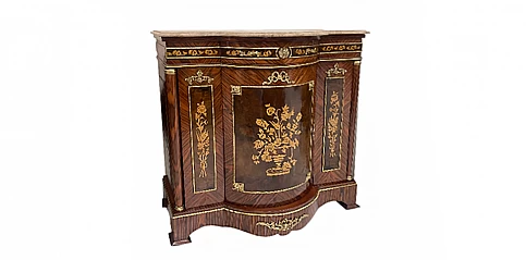 Χειροποίητο μπαγιού με μάρμαρο στυλ Louis Quinze- Έπιπλο εποχής (0022)