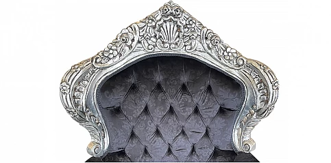 Λουϊ Κένζ πολυθρόνα σκαλιστή σε μαύρο χρώμα (1518)