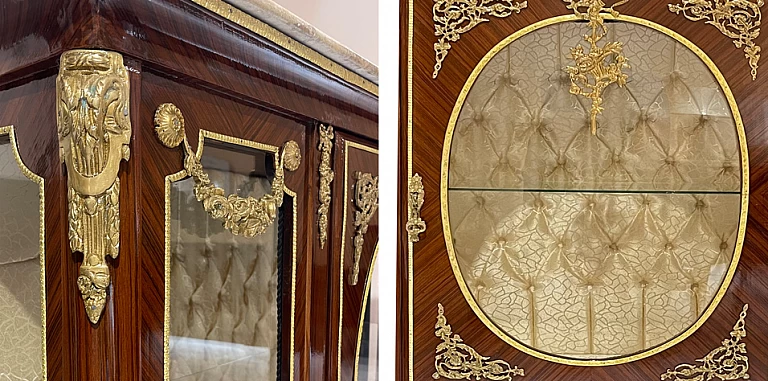 Κλασική βιτρίνα με μάρμαρο Λουί Κένζ (1507) ΒΙΤΡΙΝΕΣ ΚΛΑΣΙΚΕΣ LOUIS XV