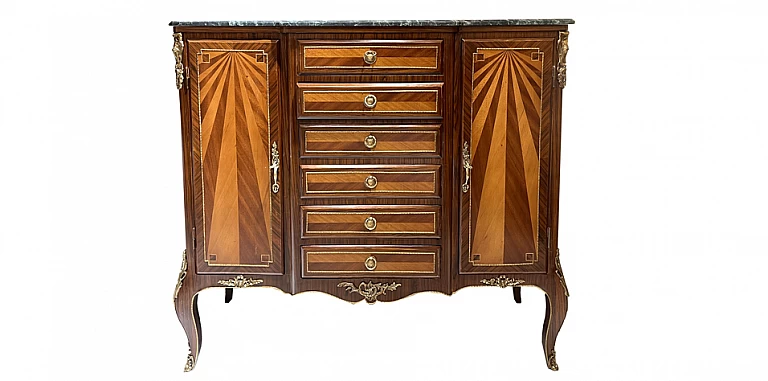 Κλασικός μπουφές με μάρμαρο Λουί Κένζ στυλ (1509)  ΜΠΑΓΙΟΥ Louis XV