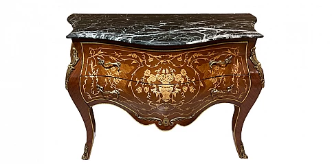 Κλασικό έπιπλο-Κομότα Λουϊ Κένζ (Louis Kenz) με μαρκιτερί (1501)