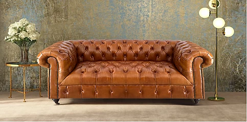 Διθέσιος καναπές δερμάτινος (0472)