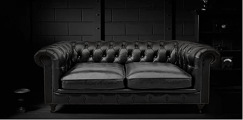 Διθέσιος καναπές σε γνήσιο δέρμα (092M)