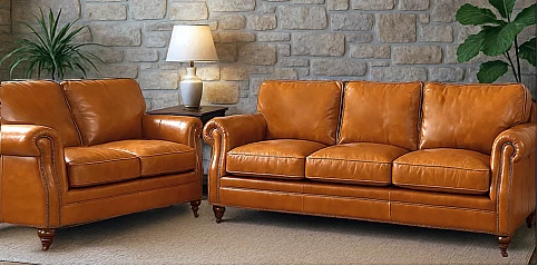 Σετ σαλόνι σε γνήσιο δέρμα (GD983,GD982)