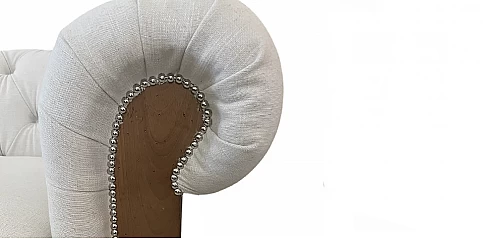 Διθέσιος καναπές λινός (31002L)