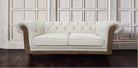 Διθέσιος καναπές λινός (31002L)