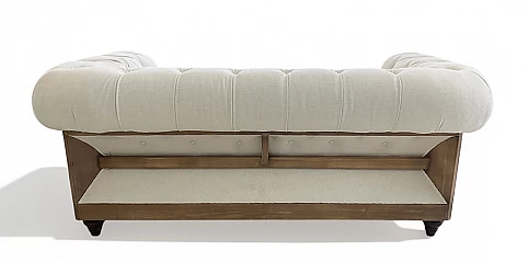 Τριθέσιος καναπές λινός (31003L)