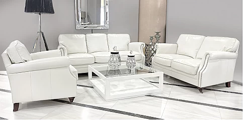 Σαλόνι δερμάτινο σετ (3082B,3083B)