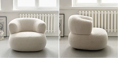 Μπερζέρα πολυθρόνα μπουκλέ (234A)