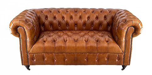 Διθέσιος καναπές δερμάτινος (0472)