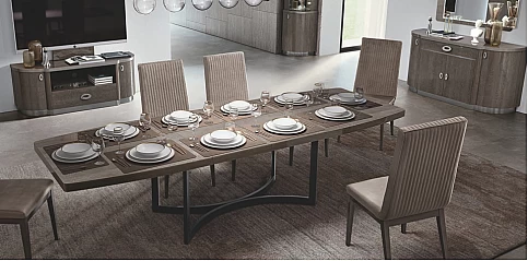 Τραπέζι τραπεζαρίας μοντέρνο σε γκρι φινίρισμα ARMONIA (AR20)