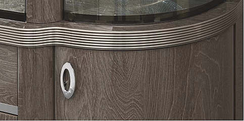 Βιτρίνα μονή μοντέρνα σε γκρι φινίρισμα ARMONIA (ARM1)