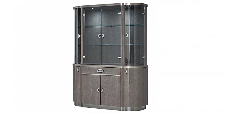 Βιτρίνα μοντέρνα σε γκρι φινίρισμα ARMONIA (ARM4) ΒΙΤΡΙΝΑ