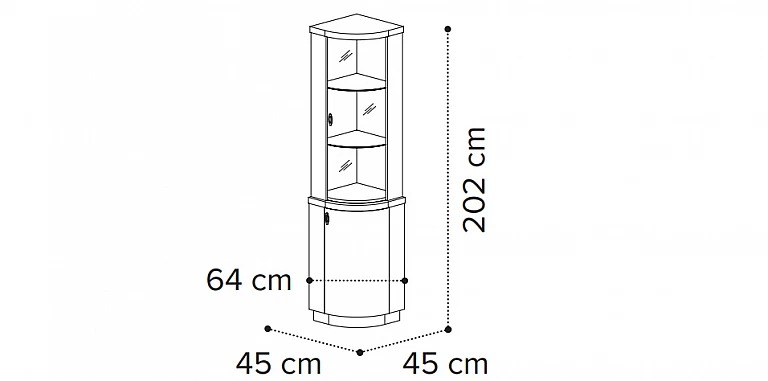 Βιτρίνα μονή μοντέρνα σε γκρι φινίρισμα ARMONIA (ARM1) ΒΙΤΡΙΝΑ Βιτρίνα μονή μοντέρνα σε γκρι φινίρισμα ARMONIA (ARM1) ΒΙΤΡΙΝΑ