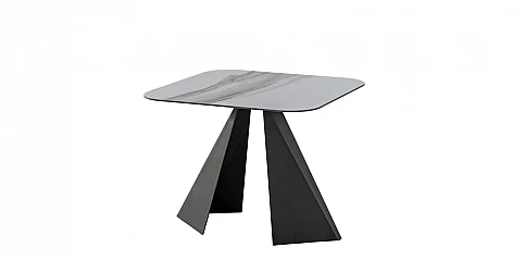 Τραπέζι πλαϊνό με κεραμικό top ELITE BIANCO (ELBM)