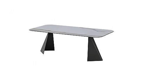 Τραπέζι σαλονιού με κεραμικό top ELITE BIANCO (ELBS)