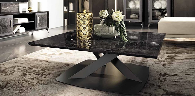 Τραπεζάκι σαλονιού μοντέρνο KRYSTAL (KRYS2) ΤΡΑΠΕΖΙ ΣΑΛΟΝΙΟΥ