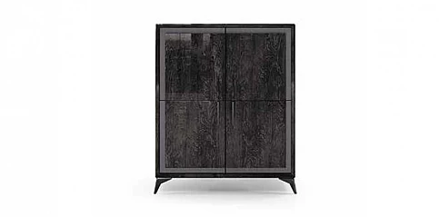 Δίφυλλος ψηλός μπουφές μοντέρνος KRYSTAL (KRYS2)