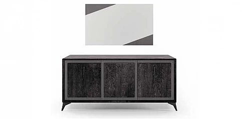 Τρίφυλλος μπουφές μοντέρνος KRYSTAL (KRYS3)