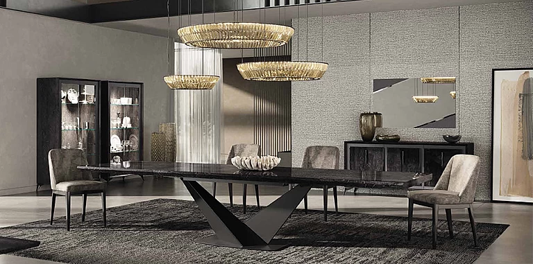 Δίφυλλη βιτρίνα μοντέρνα KRYSTAL (KRYS2) ΒΙΤΡΙΝΑ 