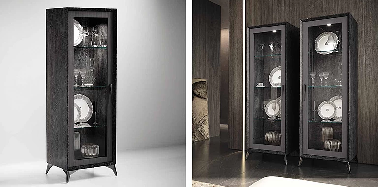 Βιτρίνα μοντέρνα KRYSTAL (KRYS1) ΒΙΤΡΙΝΑ 