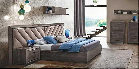 Κρεβάτι υπέρδιπλο με μεγάλο κεφαλάρι ELITE (ELAM2) (180x200)