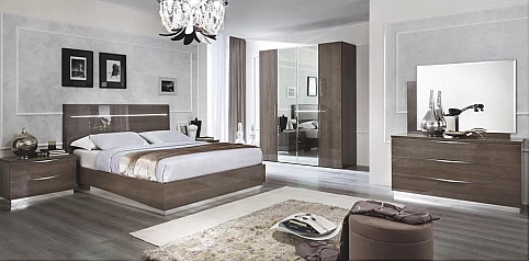 Συρταριέρα κρεβατοκάμαρας γκρι PLATINUM (PLAT3)