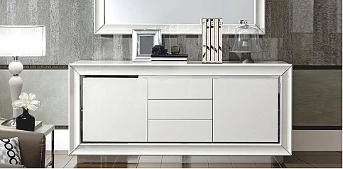 Μπουφές μοντέρνος λευκή λάκα DAMA (BIANCA)