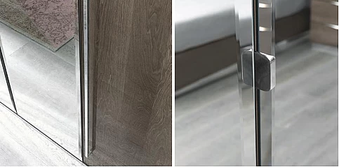 Ντουλάπα ρούχων γκρι PLATINUM (PLAT6) 