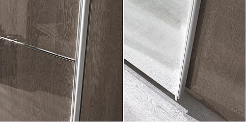 Ντουλάπα συρόμενη γκρι PLATINUM (PLAT3) 