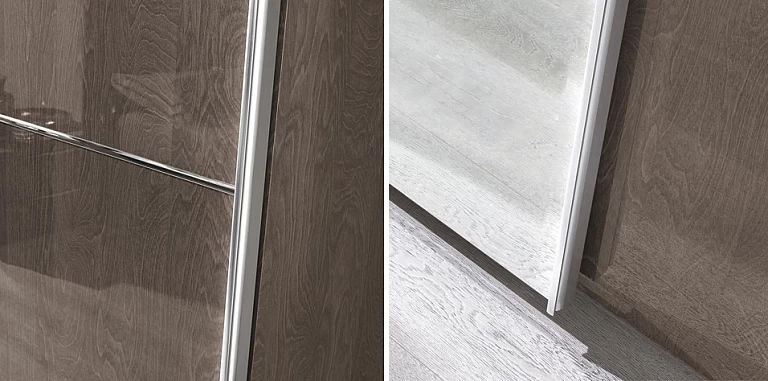 Ντουλάπα συρόμενη γκρι PLATINUM (PLAT3) ΝΤΟΥΛΑΠΕΣ