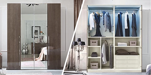 Ντουλάπα ρούχων PLATINUM γκρι (PLAT4) 