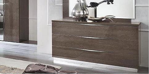 Συρταριέρα κρεβατοκάμαρας γκρι PLATINUM (PLAT3)