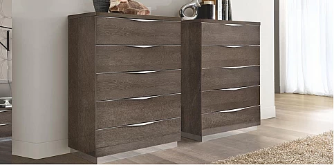 Συρταριέρα κρεβατοκάμαρας γκρι PLATINUM (PLAT5)